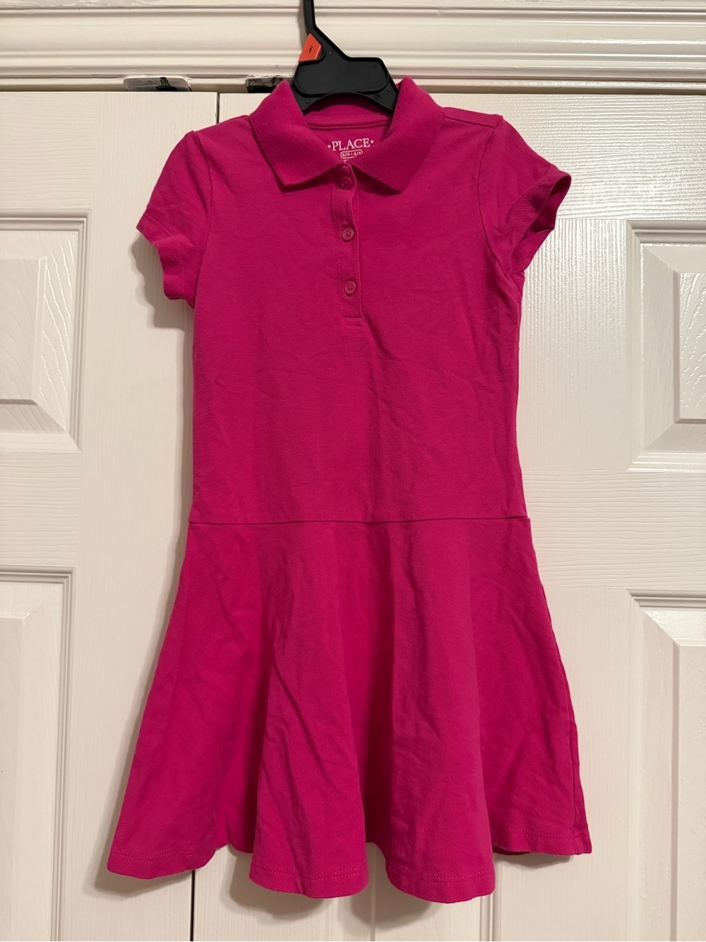 Place Girls Hot Pink Polo Skater Dress
